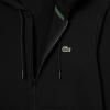 imageLacoste Mens NonBrushed Fleece Half Zip HoodieBlack