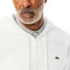 imageLacoste Mens NonBrushed Fleece Half Zip HoodieWhite