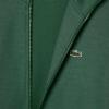 imageLacoste Mens Regular Fit Long Full Zip Collared Sweatshirt WSingle Stripe Sleeve Detailing MmGreen