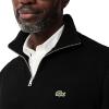imageLacoste mens Mens Long Sleeve Quarter Zip Cotton SweatshirtBlack