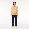 imageLacoste mens Mens Long Sleeve Solid Pop Over SweaterSweatshirtCroissant