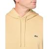 imageLacoste mens Mens Long Sleeve Solid Pop Over SweaterSweatshirtCroissant