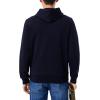 imageLacoste mens Mens Long Sleeve Solid Pop Over SweaterSweatshirtNavy Blue