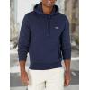 imageLacoste mens Mens Long Sleeve Solid Pop Over SweaterSweatshirtNavy Blue