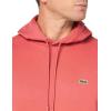 imageLacoste mens Mens Long Sleeve Solid Pop Over SweaterSweatshirtSierra Red