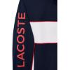 imageLacoste mens Sport Print Branding Zipped Sport SweatshirtNavy BlueWhiteGrenadine Red