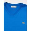 imageYellow Pima Cotton VNeck TShirt by LacosteNattier Blue
