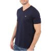 imageYellow Pima Cotton VNeck TShirt by LacosteNavy Blue