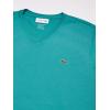 imageYellow Pima Cotton VNeck TShirt by LacosteNiagara Blue