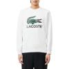 imageLacoste Mens Fleece Crew Neck SweatshirtWhite