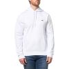 imageLacoste Mens NonBrushed Fleece HoodieWhite