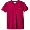 imageYellow Pima Cotton VNeck TShirt by LacostePersian Red