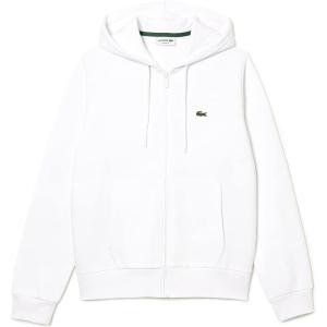 imageLACOSTE Mens Kangaroo Pocket Sweatshirt RedWhite