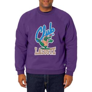 imageLacoste Mens Club Graphic Crew Neck SweatshirtAcai
