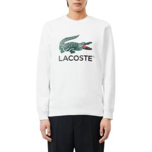 imageLacoste Mens Fleece Crew Neck SweatshirtWhite