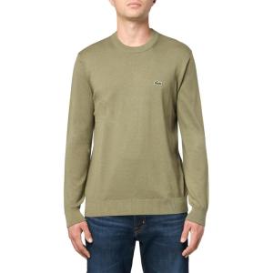imageLacoste Mens Long Sleeve Crew Neck Regular Fit SweaterKhaki