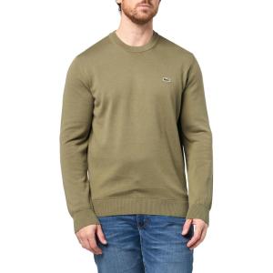 imageLacoste Mens Long Sleeve Crew Neck Regular Fit SweaterOlive