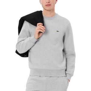 imageLacoste Mens Organic Brushed Cotton SweatshirtArgent Chine