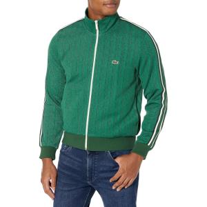 imageLacoste Mens Paris Monogram Zip Up SweatshirtRocketSinople