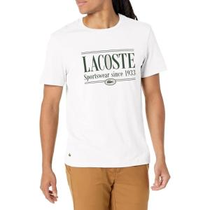 imageLacoste Mens Regular Fit Jersey TShirtBlanc