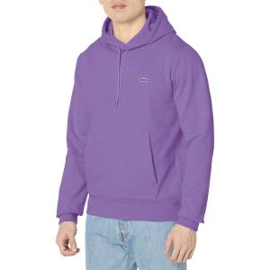 imageLacoste mens Mens Long Sleeve Solid Pop Over SweaterSweatshirtBardane Purple