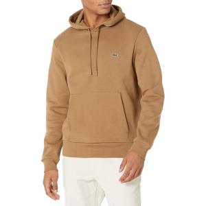 imageLacoste mens Mens Long Sleeve Solid Pop Over SweaterSweatshirtLeafy