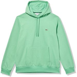 imageLacoste mens Mens Long Sleeve Solid Pop Over SweaterSweatshirtLiamone Green