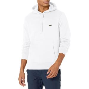 imageLacoste mens Mens Long Sleeve Solid Pop Over SweaterSweatshirtWhite