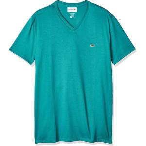 imageYellow Pima Cotton VNeck TShirt by LacosteNiagara Blue