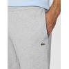 imageLacoste Mens Solid Fleece Jogger SweatpantsArgent Chine