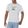 imageLacoste Mens Graphic ShortSleeve TShirtArgent Chine