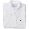 imageLacoste Mens Short Sleeve Oxford Button Down Collar Regular Fit Woven ShirtWhite