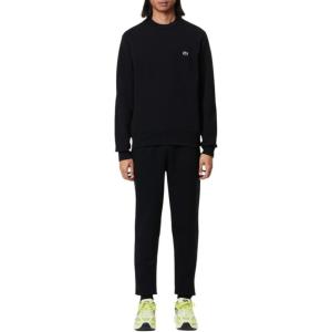 imageLacoste Mens Solid Fleece Jogger SweatpantsBlack