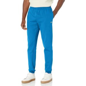 imageLacoste Mens Solid Fleece Jogger SweatpantsHilo Blue