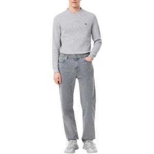 imageLacoste Mens Straight Fit Argile Dyed JeansWashed Calcaire