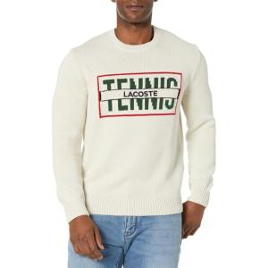imageLacoste Mens Long Sleeve Crew Neck Tennis SweaterLaponieMultico