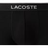 imageLacoste Mens Cotton Stretch Essentials Trunks 3Pack Amazon ExclusivesBlackFlamingoOverviewLiamone