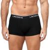 imageLacoste Mens Cotton Stretch Essentials Trunks 5Pack Amazon ExclusivesBlackGraphiteGreenKingdomNavy Blue