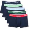 imageLacoste Mens Cotton Stretch Essentials Trunks 5Pack Amazon ExclusivesNavy BlueOverviewLiamon