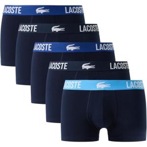 imageLacoste mens Cotton Stretch Croc Trunks 5pack Amazon ExclusivesNavy BlueCaptainArgentina
