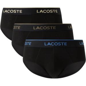 imageLacoste mens Cotton Stretch Essentials Briefs 3pack Amazon ExclusivesBlackVaporousOliveSesame
