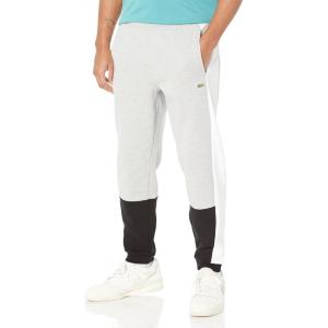 imageLacoste Mens Core Collection Regular Fit Track PantsArgent ChineBlackWhite