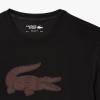 imageLacoste Mens Ultra Dry XXL Logo Sport TShirtBlackExpresso