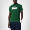 imageLacoste Mens Ultra Dry XXL Logo Sport TShirtGreenFlour