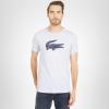 imageLacoste Mens Ultra Dry XXL Logo Sport TShirtGrey Chine  Navy Blue