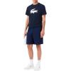 imageLacoste Mens Ultra Dry XXL Logo Sport TShirtNavy Blue  White