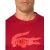 imageLacoste Mens Ultra Dry XXL Logo Sport TShirtOra RedRedcurrant Bush
