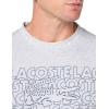 imageLacoste Mens Ultra Dry XXL Logo Sport TShirtSilver Chine Lacoste Croc Print