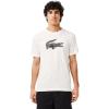 imageLacoste Mens Ultra Dry XXL Logo Sport TShirtWhite  Black