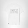 imageLacoste Mens Ultra Dry XXL Logo Sport TShirtWhite Lacoste Croc Print